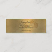 Segonzacの細くエレガントなビクトリア時代の人3.5" x 2" スキニー名刺 (裏面)