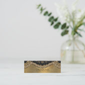 Segonzacの細くエレガントなビクトリア時代の人3.5" x 2" スキニー名刺 (スタンド正面)