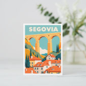 Segovia Spain Art vintage Travel ポストカード (スタンド正面)