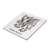 segreant中世紋章学Gryphon タイル (側面)