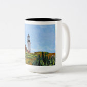 Seguin Island Lighthouse ツートーンマグカップ (正面右)