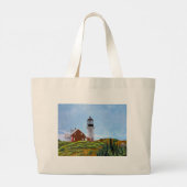 Seguin Island Lighthouse ラージトートバッグ (裏面)