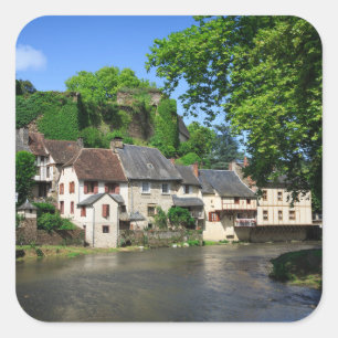 Segur-le-Chatauフランスの正方形のステッカー スクエアシール