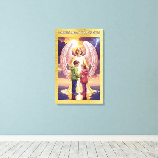 Sei Beschützt und Behütet キャンバスプリント (インサイチュ (ウッドフロア))