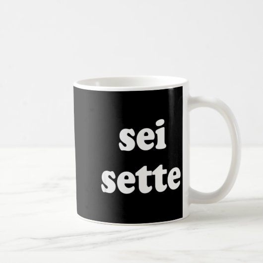 Sei Sette Italian Funny  コーヒーマグカップ (右)