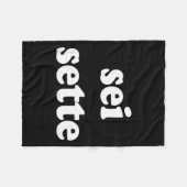 Sei Sette Italian Funny  フリースブランケット (正面(横))