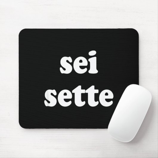 Sei Sette Italian Funny  マウスパッド (マウス)