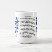 Seibert、起源、意味および頂上 コーヒーマグカップ (中央)