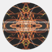 Seical_Geo_Fractal_5 ラウンドシール (正面)