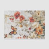 Seidenpapier Decoupage Herbst Wildblumen Var01  薄葉紙 (正面)