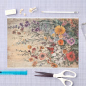 Seidenpapier Decoupage Herbst Wildblumen Var04 薄葉紙 (クラフト)