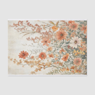 Seidenpapier Decoupage Herbst Wildblumen Var06 薄葉紙