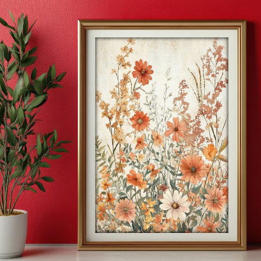 Seidenpapier Decoupage Herbst Wildblumen Var06 薄葉紙