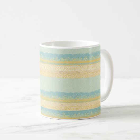 Seigaiha Wave Pattern Mug コーヒーマグカップ (正面右)