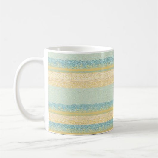 Seigaiha Wave Pattern Mug コーヒーマグカップ (左)