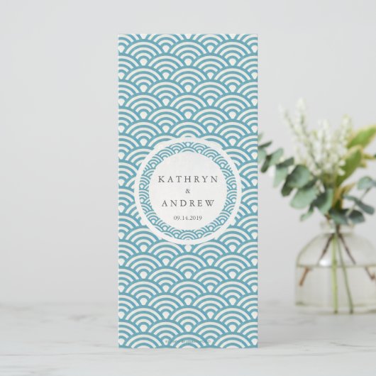 Seigaiha Waves日本ののビーチ結婚式メエレガントニュー メニュー (スタンド正面)