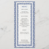 Seigaiha Waves日本ののビーチ結婚式メエレガントニュー メニュー (裏面)