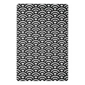 Seigaiha, Waves, Japanese, Black and White ミニクリップボード (裏面)