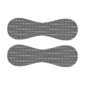 Seigaiha, Waves, Japanese, Black and White 野球ボール (パネル)