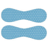 Seigaiha, Waves, Japanese, Blue and White ソフトボール (パネル)