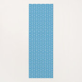 Seigaiha, Waves, Japanese, Blue and White ヨガマット (裏面)