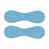 Seigaiha, Waves, Japanese, Blue and White 野球ボール (パネル)