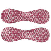 Seigaiha, Waves, Japanese, Burgundy and White ソフトボール (パネル)