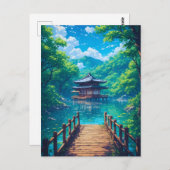 (Seijaku no Kohan) -  Lakeside Serenity ポストカード (正面/裏面)