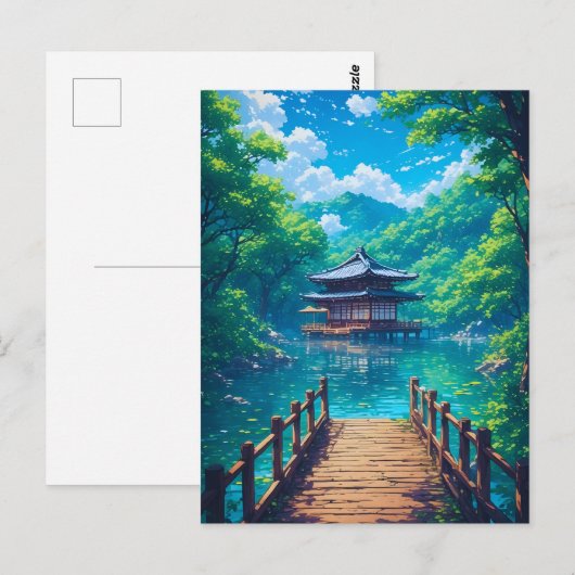 (Seijaku no Kohan) -  Lakeside Serenity ポストカード (正面/裏面)