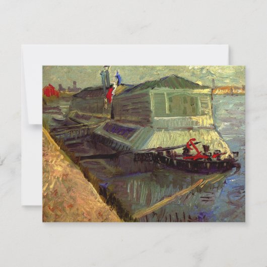 Seine Asniereの入浴フロートby Vincent van ゴッホ (正面)