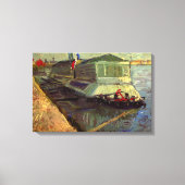Seine Asniereの入浴フロートby Vincent van ゴッホ キャンバスプリント (正面)