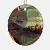 Seine Asniereの入浴フロートby Vincent van ゴッホ セラミックオーナメント (左)