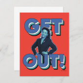 Seinfeld | Elaine - Get Out! ノートカード (正面/裏面)
