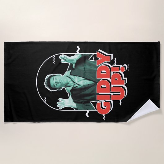 Seinfeld | Kramer - Giddy Up! ビーチタオル (正面)