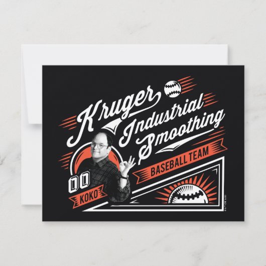 Seinfeld | Kruger Industrial Baseball Team ノートカード (正面)