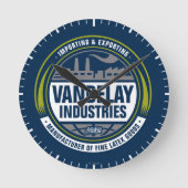 Seinfeld | Vandelay Industries Logo ラウンド壁時計 (正面)