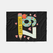 Seis Siete Spanish 67 Funny Six Seven Espanol Funn フリースブランケット (正面(横))