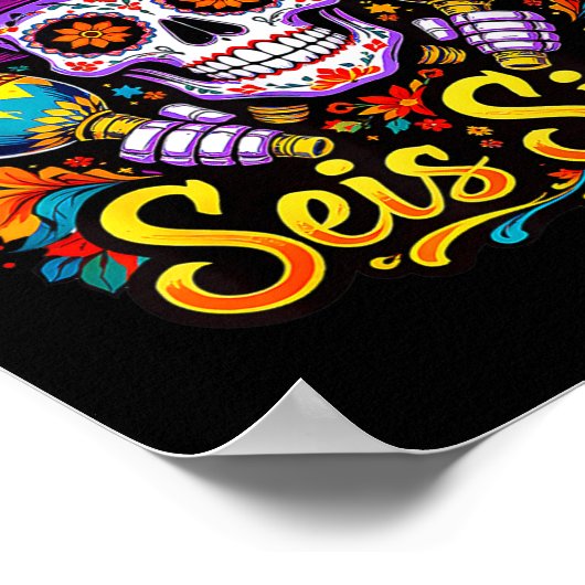 Seis Siete Spanish Humor Clroom Teaching Laugh Esp ポスター (角)