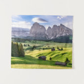 Seiser Alm |のドロマイトのアルプス、イタリア タペストリー (正面(横))