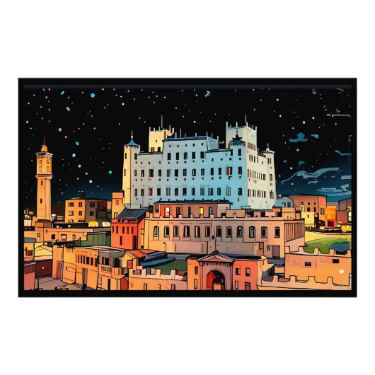 Seiyun City - Yemen フォトプリント (正面)