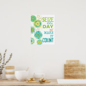 Seize the Day It Count Poster ポスター (キッチン)