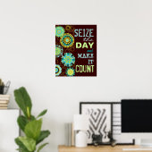 Seize the Day It Count Poster ポスター (ホームオフィス)