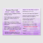 Seizure First Aid | Medical Alert (正面)