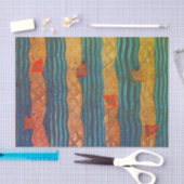 SEKAIの日本人WOODBLOCKのプリントのティッシュペーパー 薄葉紙 (クラフト)