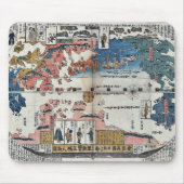 Sekaiのbankokuのnihonのyoriのkaijorisuのojoのjinbutsu マウスパッド (正面)