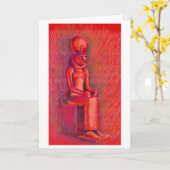 Sekhmet赤いカード カード (黄色い花)