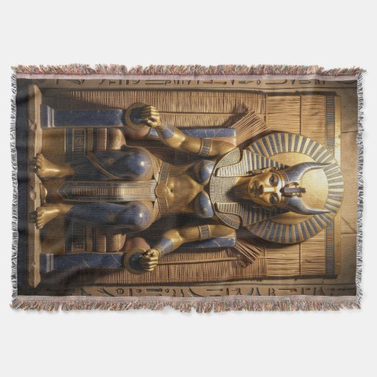 Sekhmet – Lion-Headed War Goddess スローブランケット (正面)