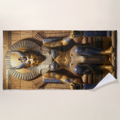 Sekhmet – Lion-Headed War Goddess ビーチタオル (正面)