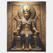 Sekhmet – Lion-Headed War Goddess フリースブランケット (正面)