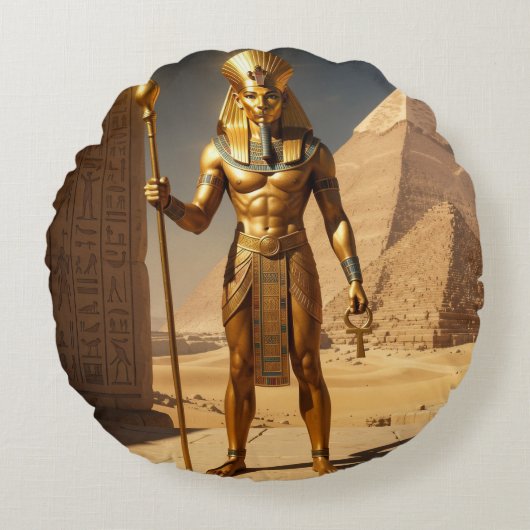 Sekhmet – Lion-Headed War Goddess´1 ラウンドクッション (正面)